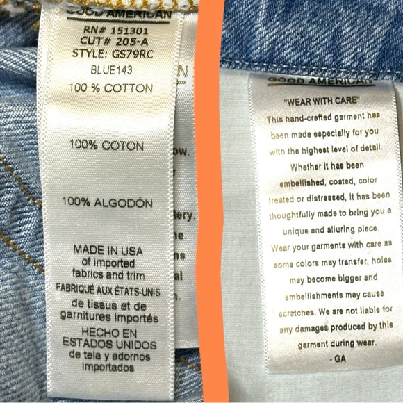 🎉HP🎉 NWT GOOD AMERICAN Good Legs Skinny Jeans in light indigo wash. Size 24 👖 - Picture 14 of 15
